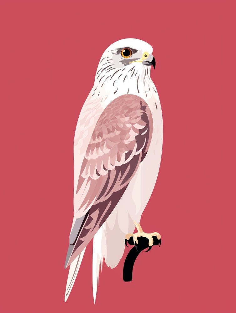 Minimalist Falcon 4 Illustration