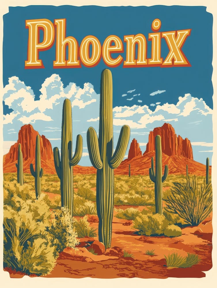 Aihrgdesign A Classic 1960s Travel Poster For Phoenix Showcas Bb6255f2 Fad1 4603 B3f9 594f74cd70f7 2