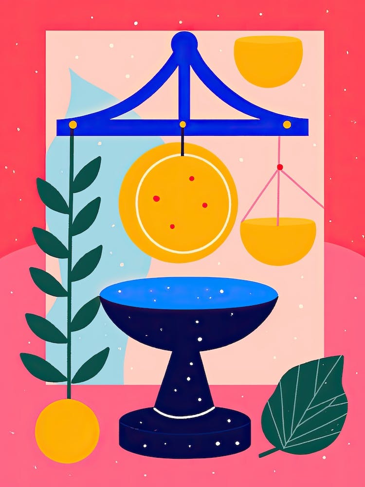 Libra Illustration Zodiac Star Sign 2