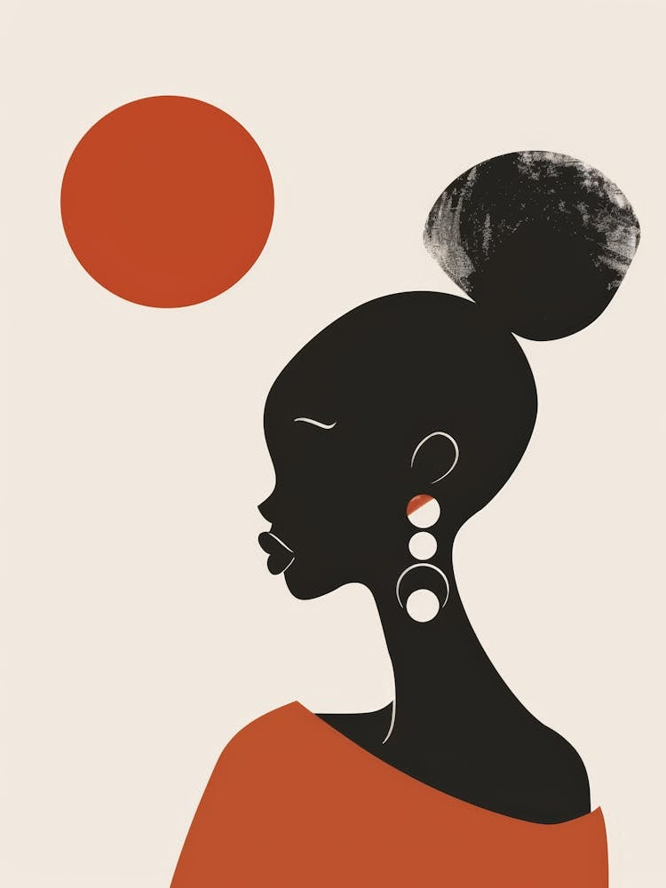 African Woman With Earrings 11