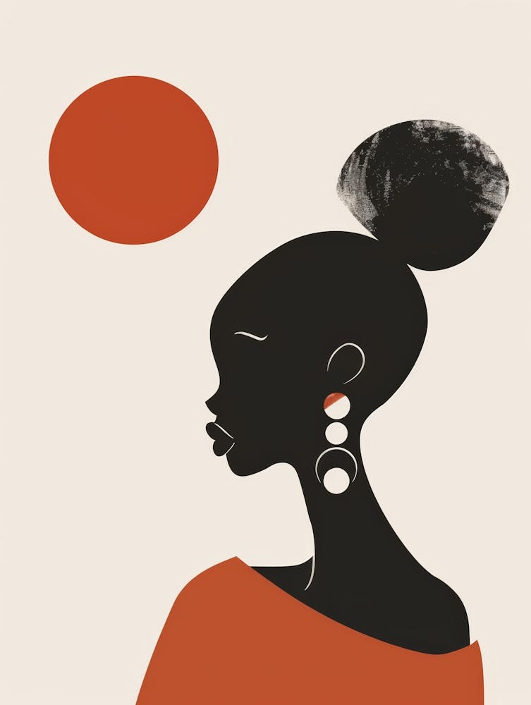 African Woman With Earrings 11