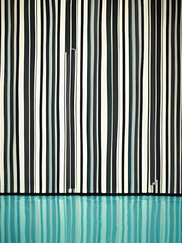 Lignes Noires Avec Reflet D'eau