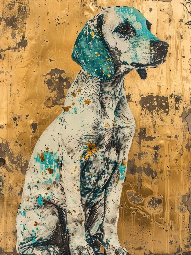 Dog Gold Effect Collage 3