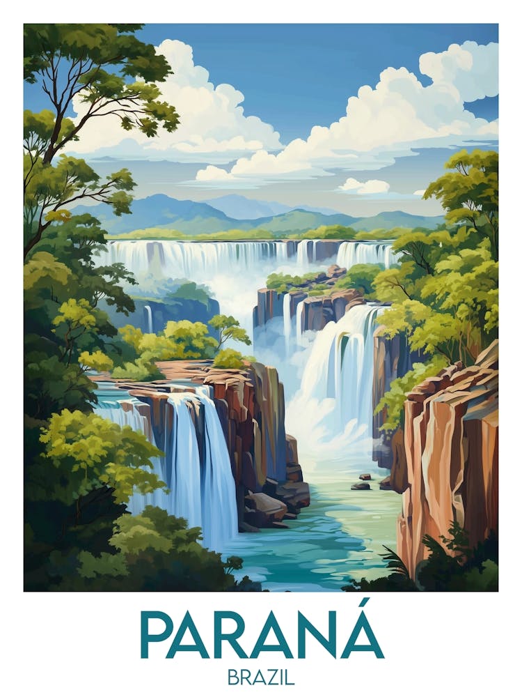 Affiche de voyage Paraná