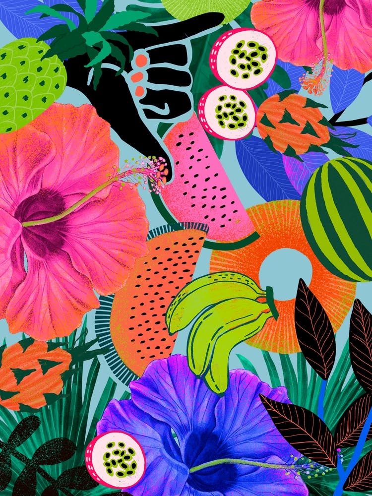 Tropical Fruit Print
