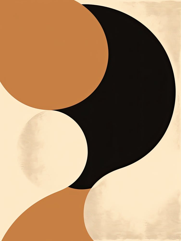 Ethereal Equilibrium: Beige Mid-Century Balance