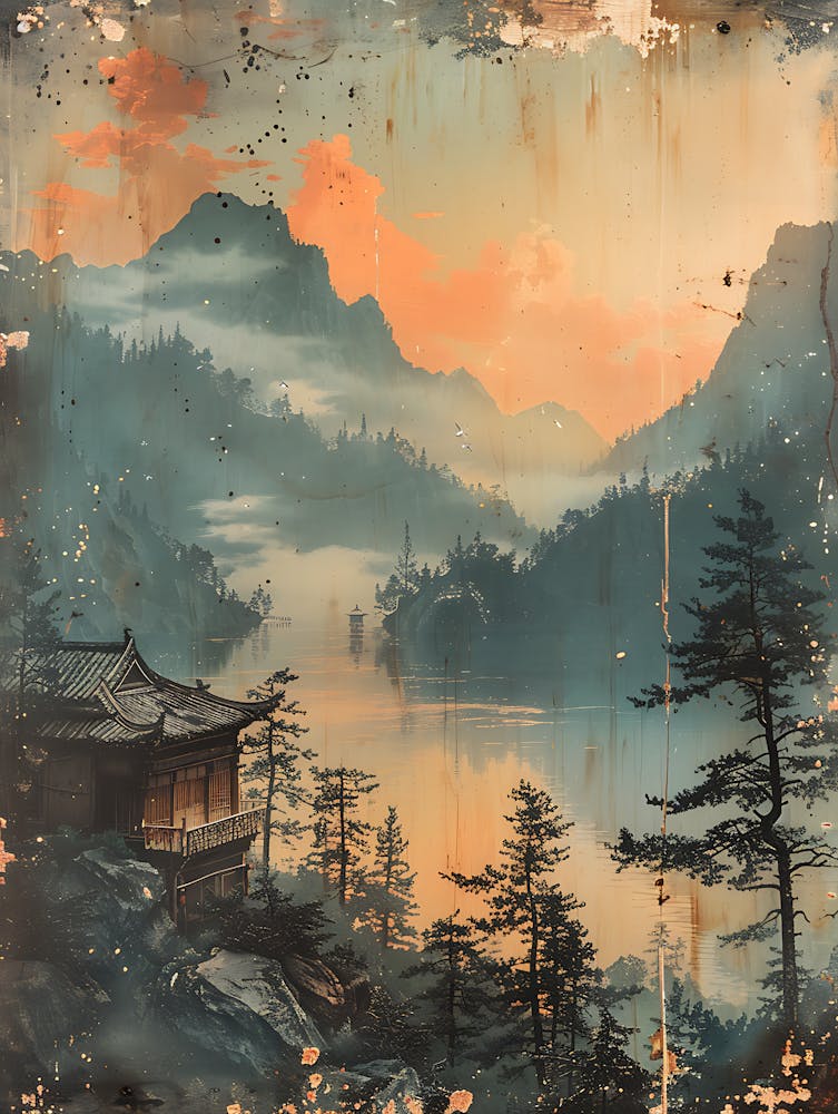 Antique Chinese Landscape Painting 3