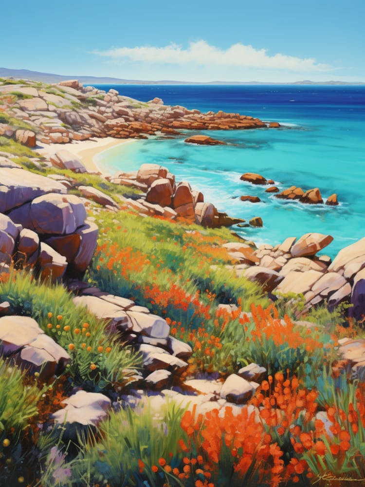 A Painting Of Cape Le Grand National Park, Western Australia 1