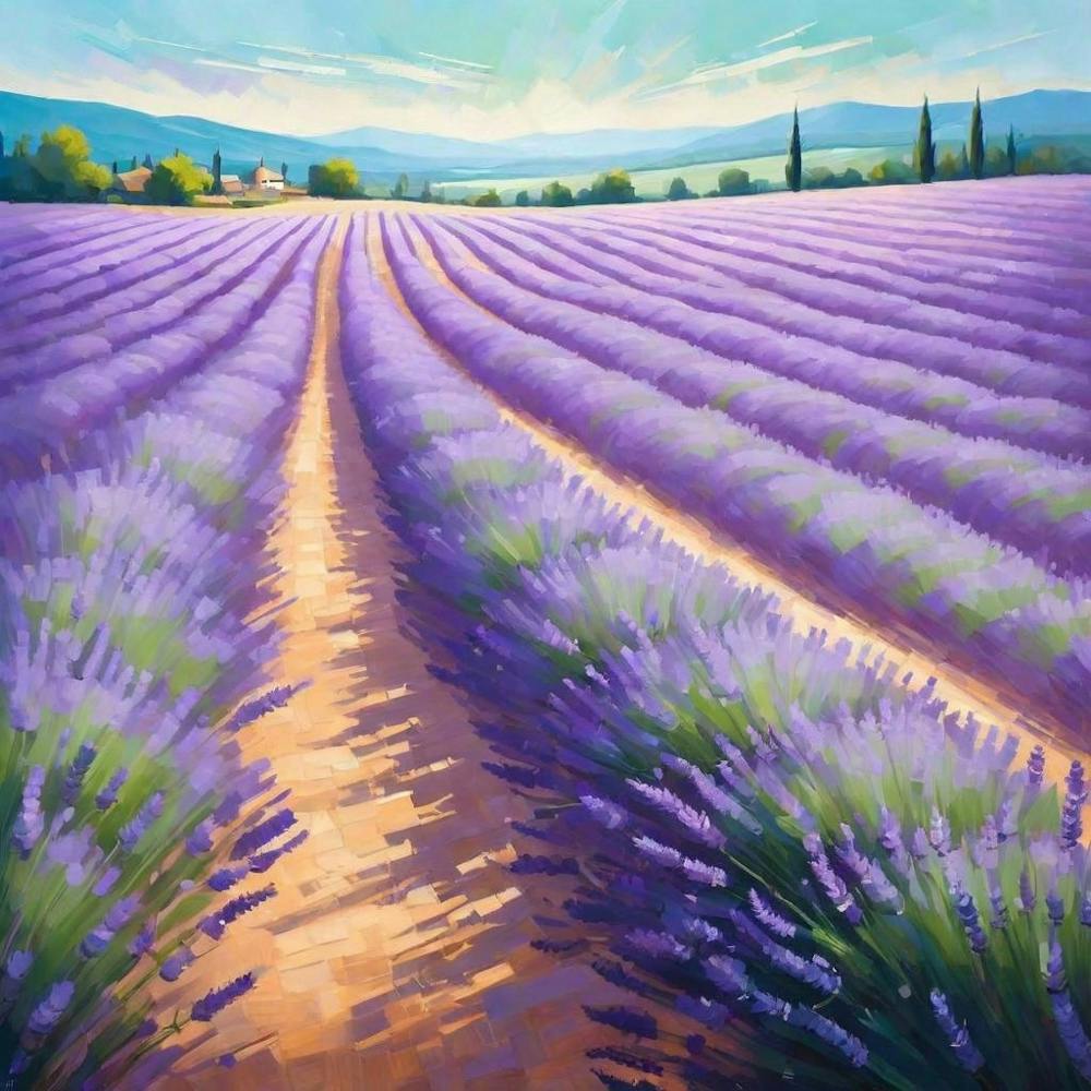 Lavendar garden 🏡 aesthetic wall art