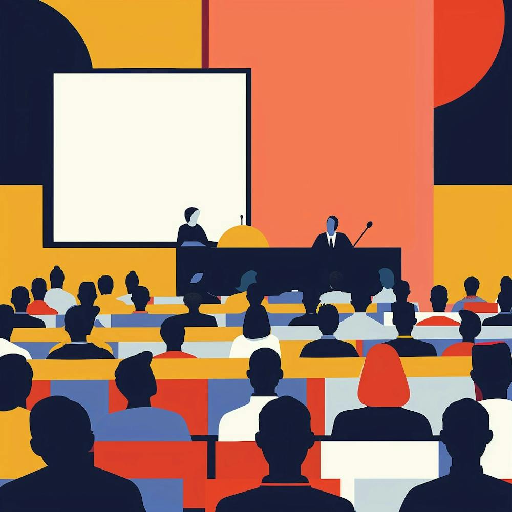 Illustration Of A Conference