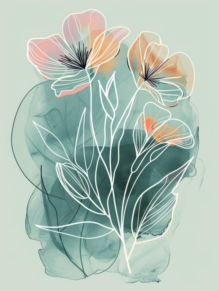 Watercolor Flowers 61