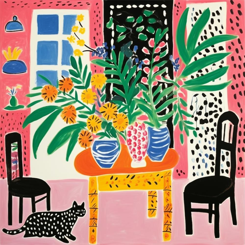 Cat At The Table 13