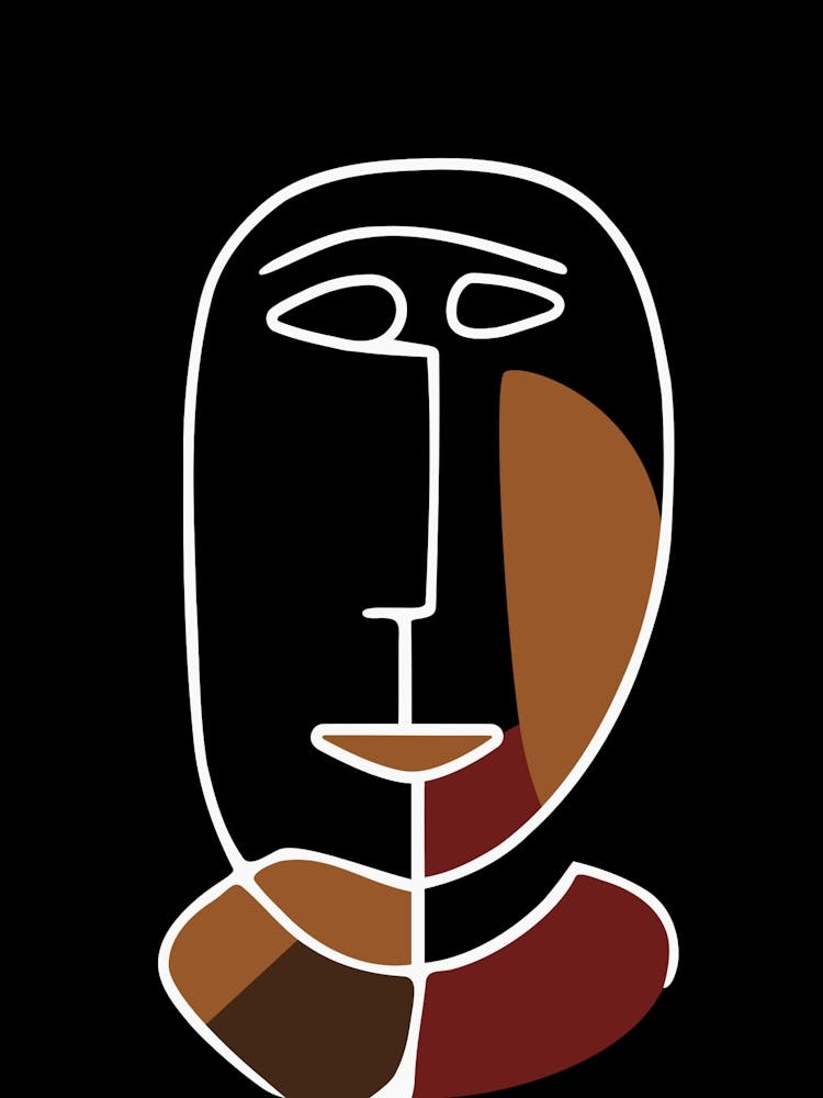 Abstract Drawing Of A Persona