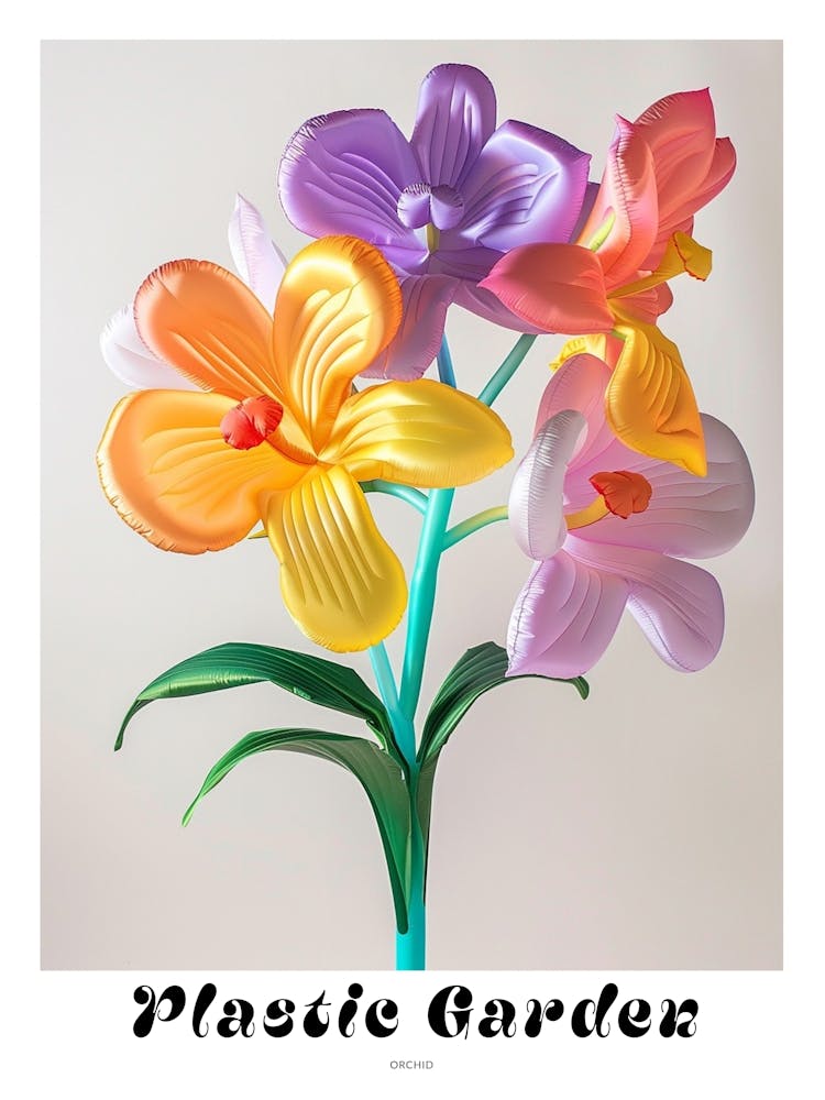 Dreamy Inflatable Flowers Poster Orchid 1