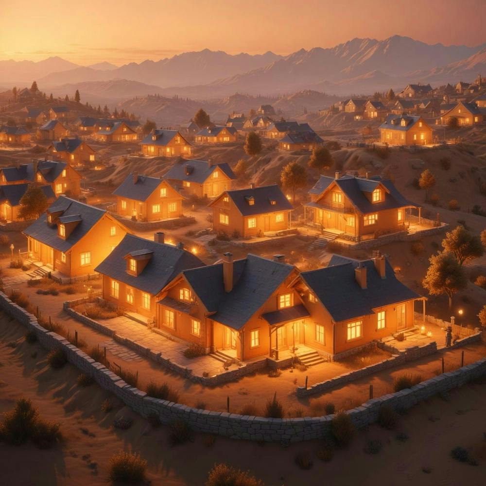 Pikaso Texttoimage 3d Model Realistic Houses Figure Octane Render Vol