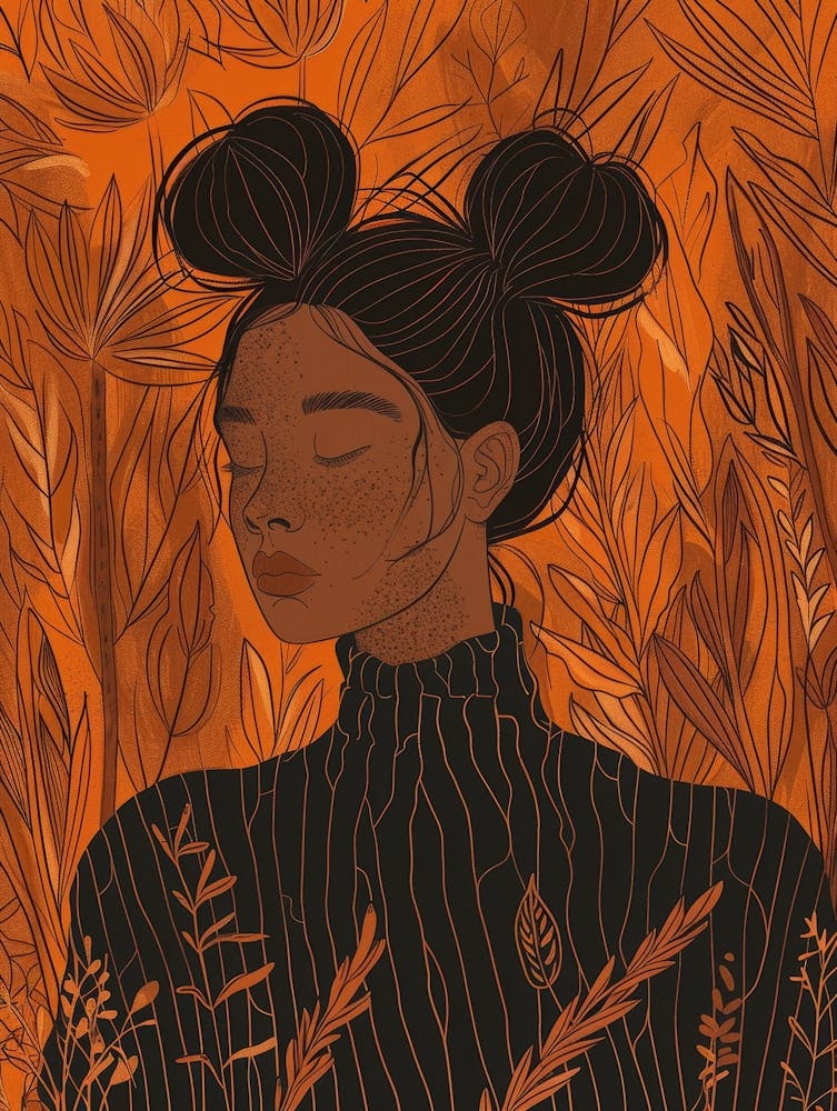 Black Girl In The Forest