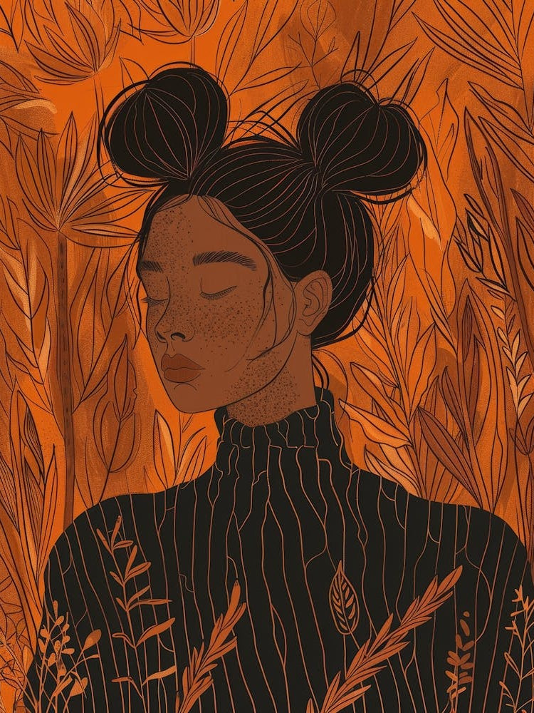 Black Girl In The Forest