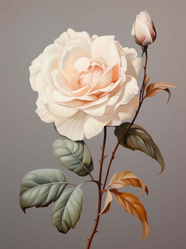 Rose 6 Flower Painting