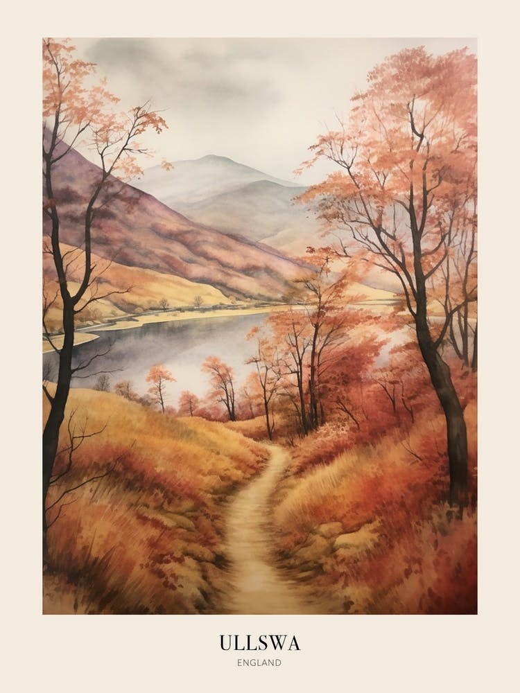 The Lake Districts Ullswa 2 Uk Trail Poster
