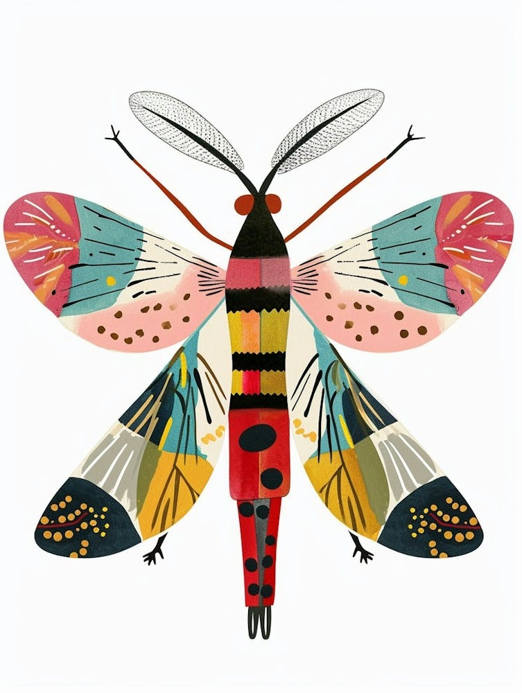 Colourful Insect Illustration Fly 9