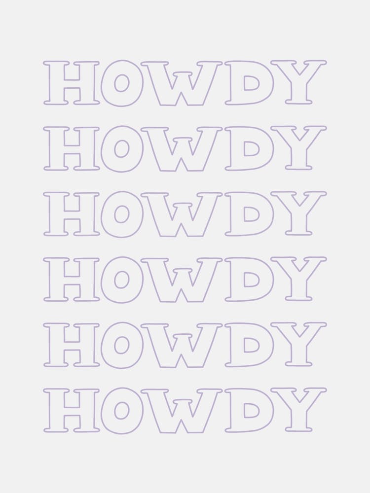 Purple Howdy
