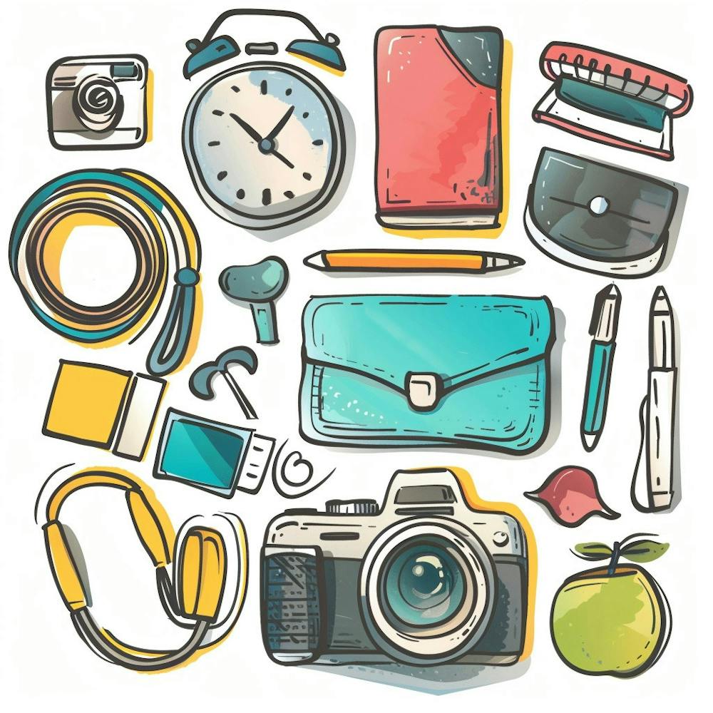 The Photographer Hand Sketch Camera