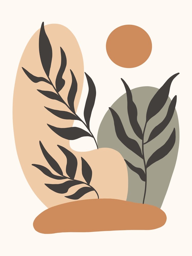 Abstrakt Botanisch Boho