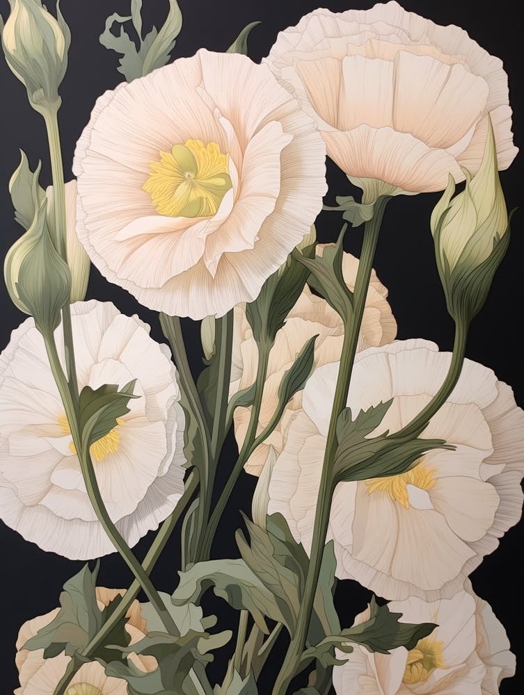 Flower Illustration Lisianthus 2