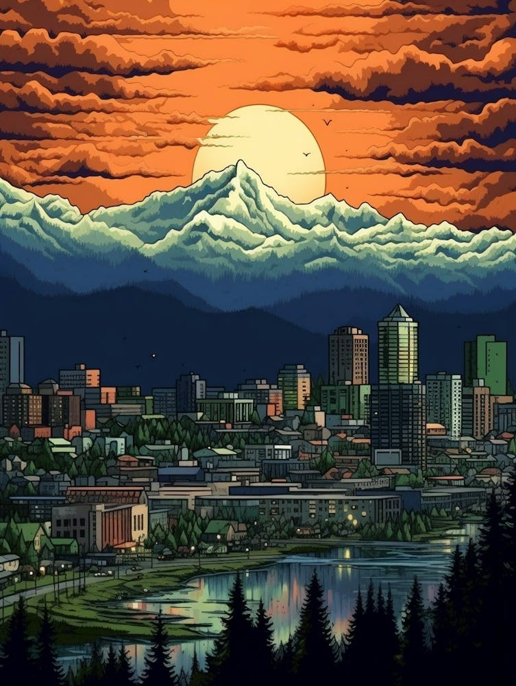 Vancouver Washington Pointillism 8