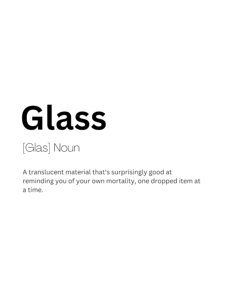 Glass Definition Meaning