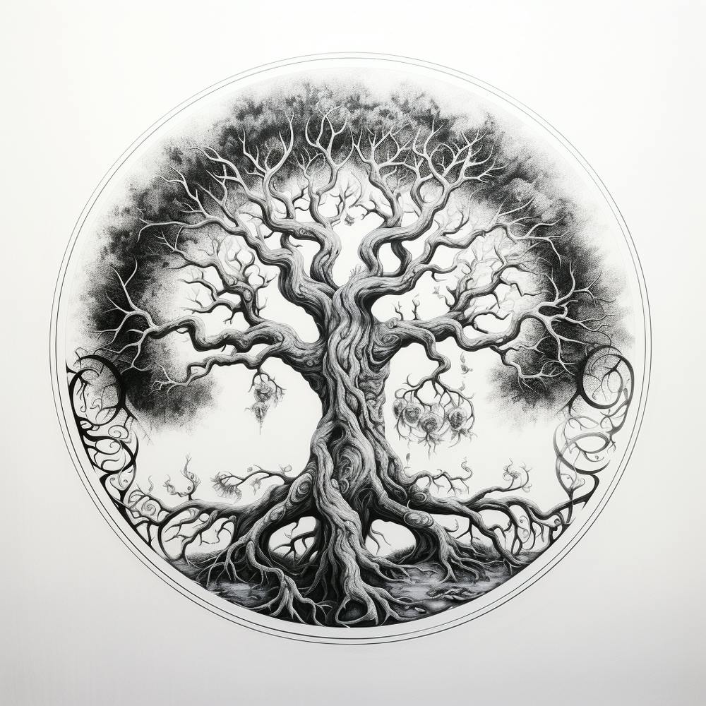 Baum des Lebens Zeichnung 1