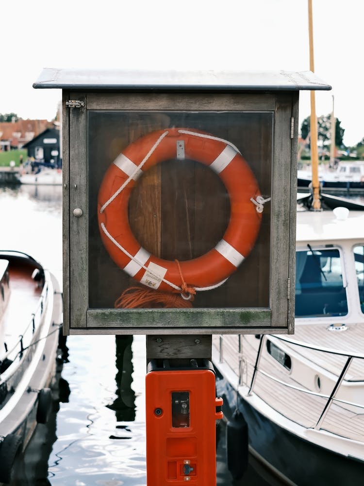 Life Buoy In The Harbour of Elburg // The Netherlands // Travel Photography