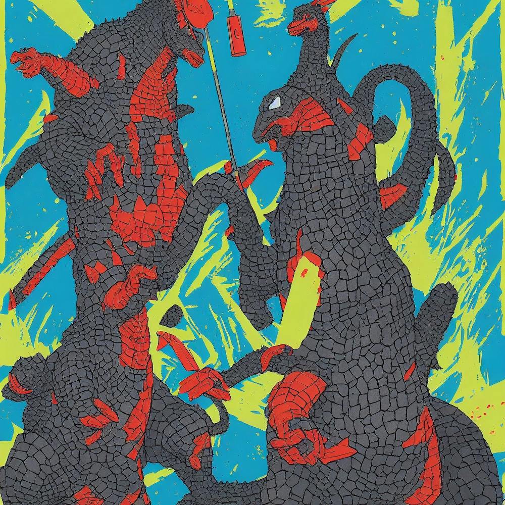 Pop Art Godzilla