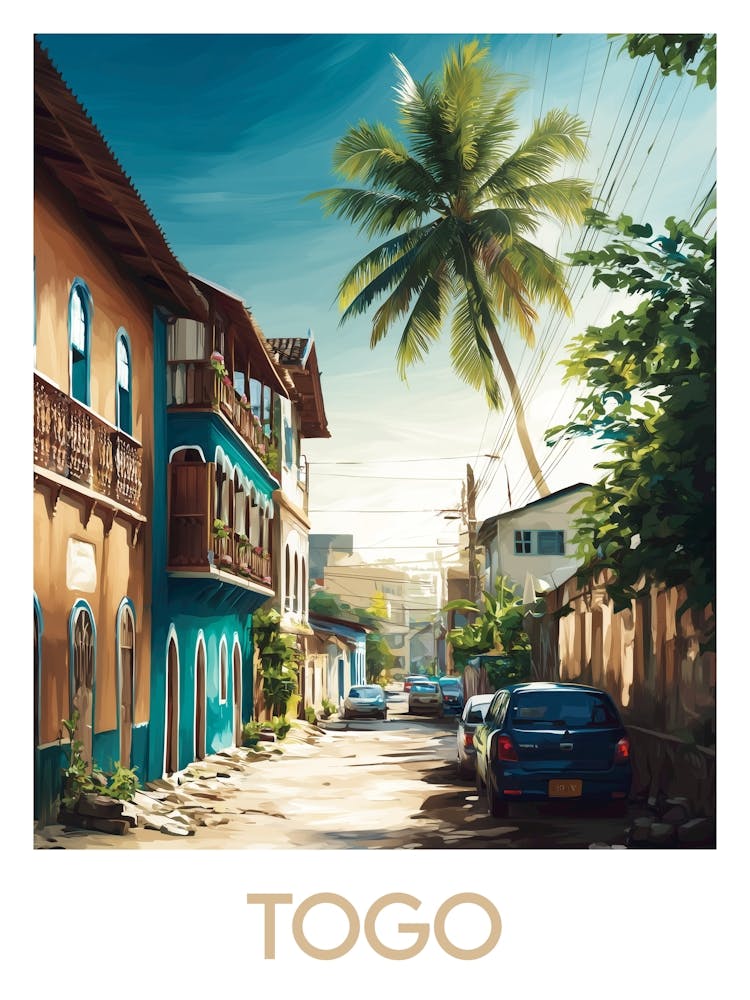 Affiche de voyage Togo