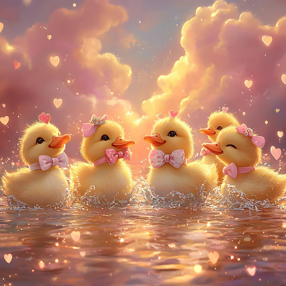 Ducks In The Water 12