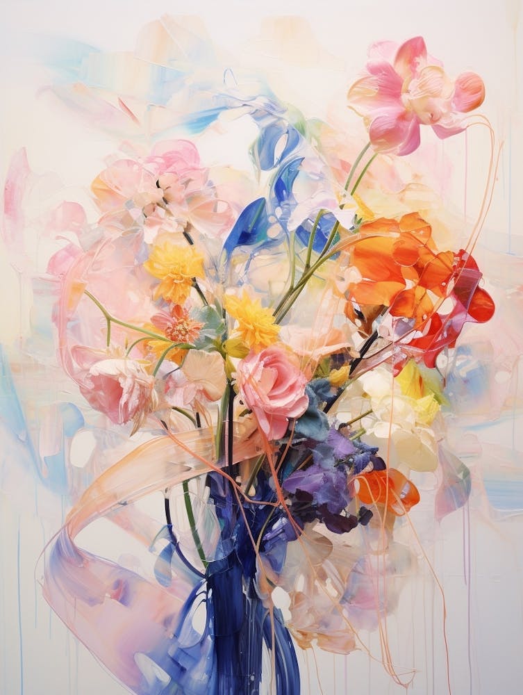 Abstract Flower Painting Veronica Flower 2