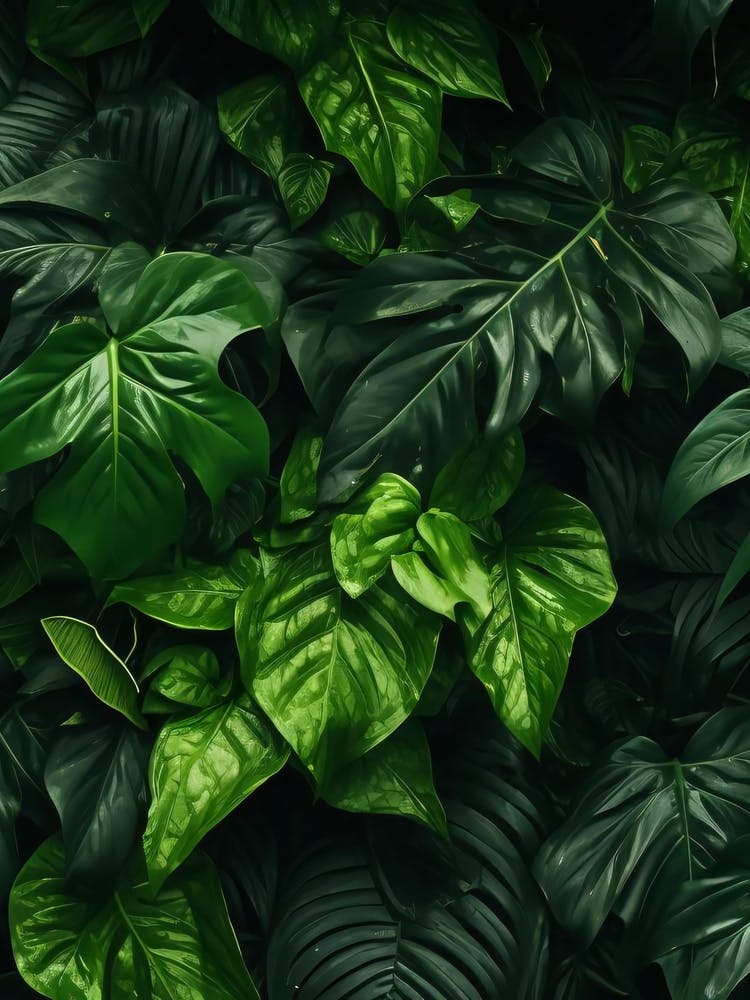 Tropical Leaves Background 3