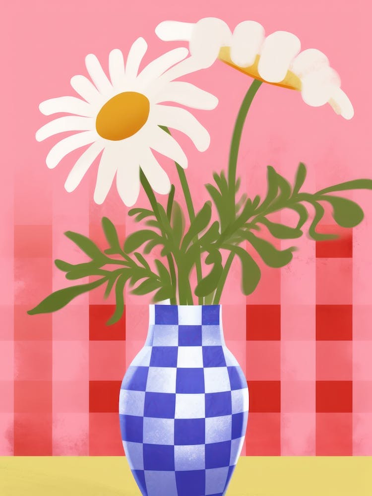 Wildblumen in Blautönen in Vase 4