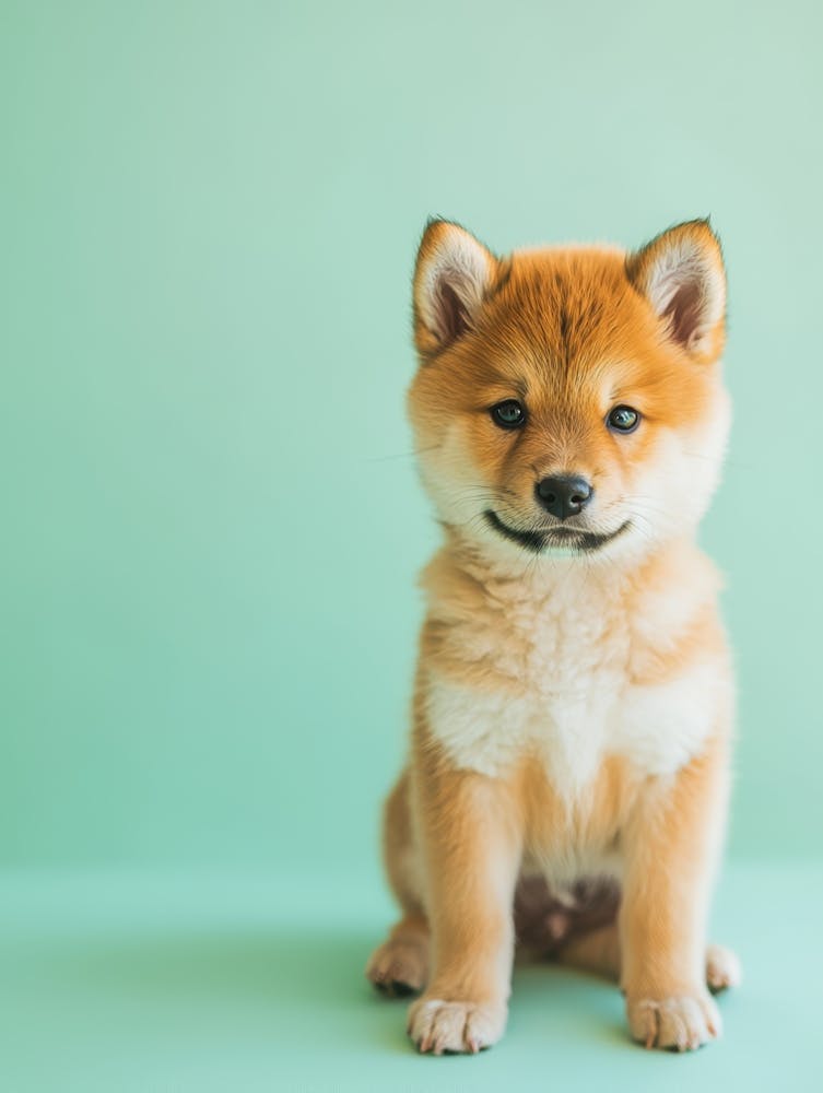 Shih Tzu Puppy. Generated AI. 1