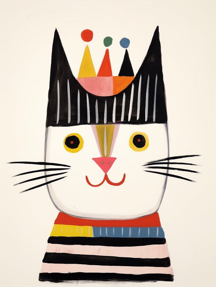 Little Cat 5 Wearing A Crown