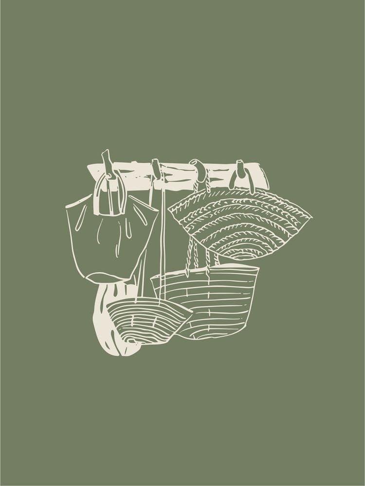 Baskets And Handbags Green