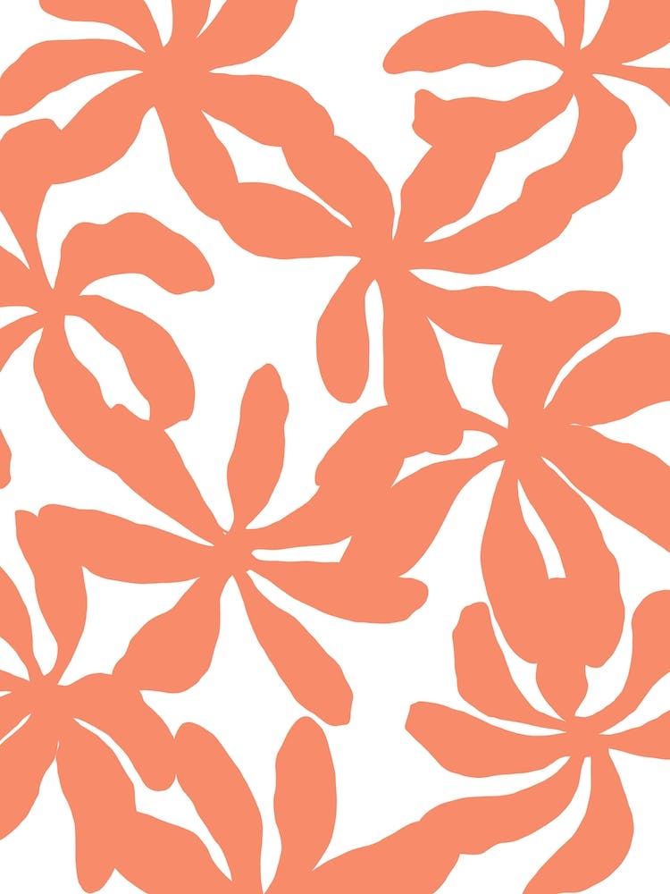 Orchids In Persimmon