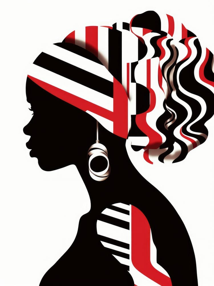 Silhouette Of African Woman 8
