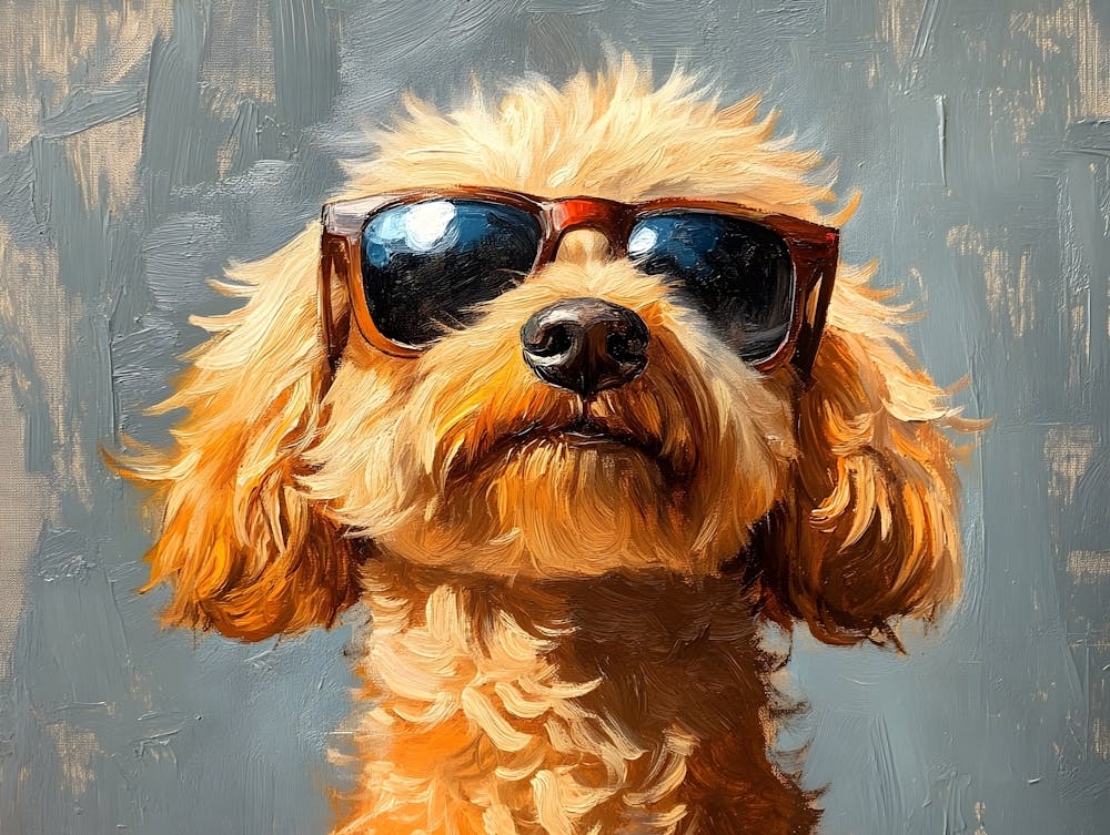 Doodle Wearing Sunglasses 1