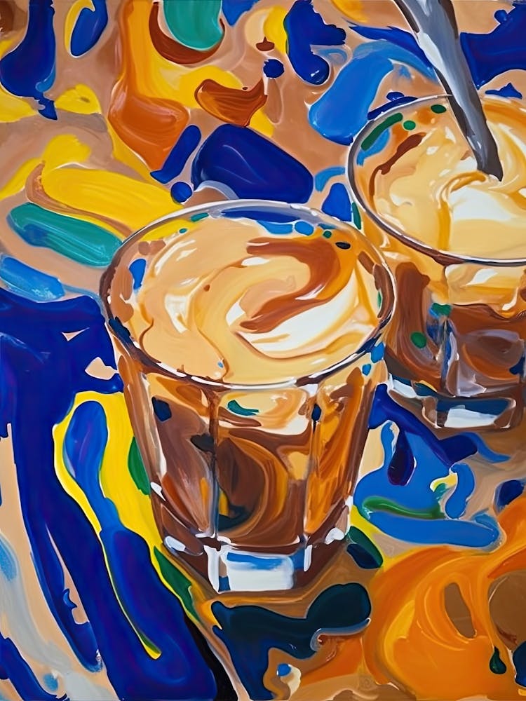 Butterscotch Pudding Painting 2