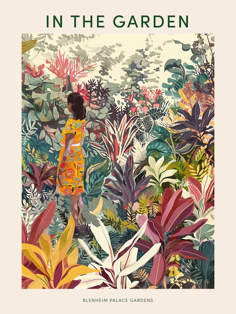 In The Garden Poster Blenheim Palace Gardens