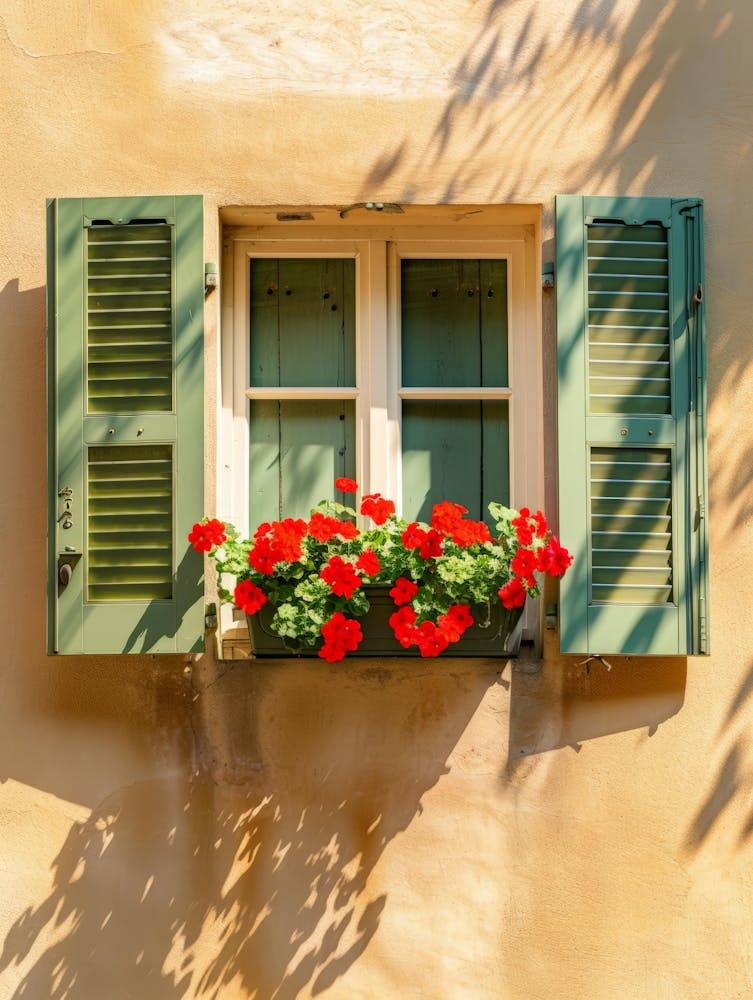 Window With Flowers 1