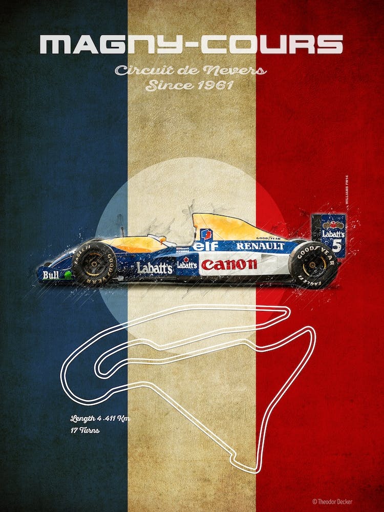 Magny Cours Williams  FW14Vintage