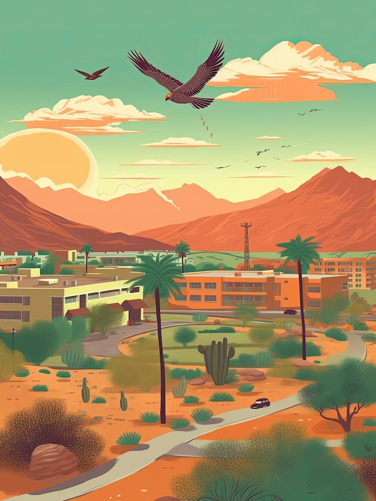 Phoenix United States Travel Illustration 1