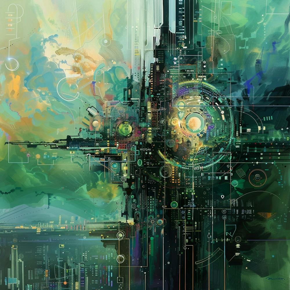 Futuristische Stadt